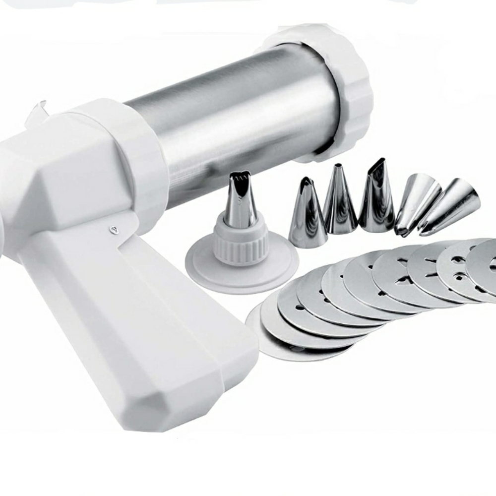 Silver Stone Cookie Gun Set - Picture 2 of 8